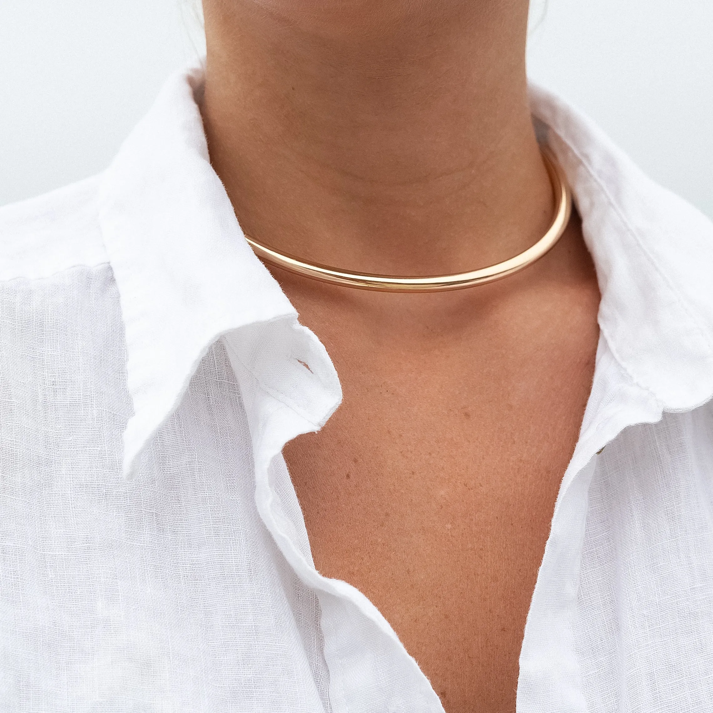 Gemma Onyx Heart Choker Necklace