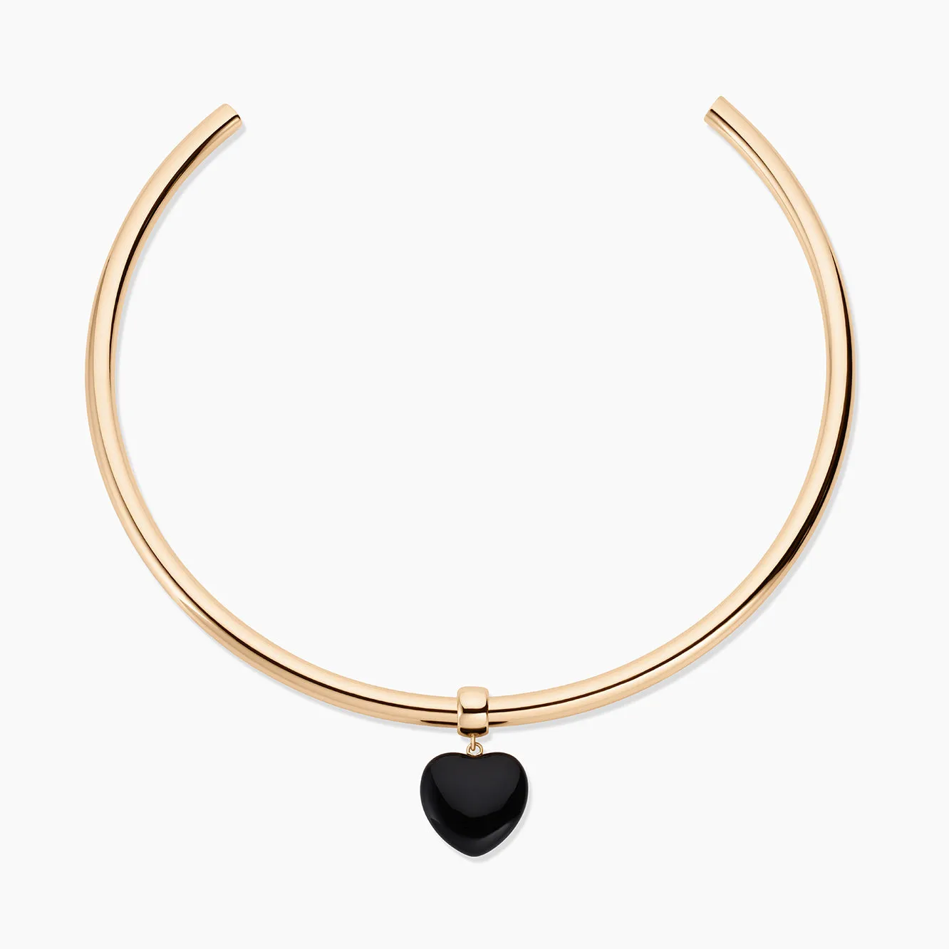 Gemma Onyx Heart Choker Necklace