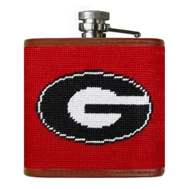 Georgia Needlepoint Flask