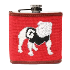Georgia Needlepoint Flask