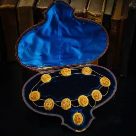 Glorious Antique Georgian Hand Carved Imperial Chinese Hediao Necklace