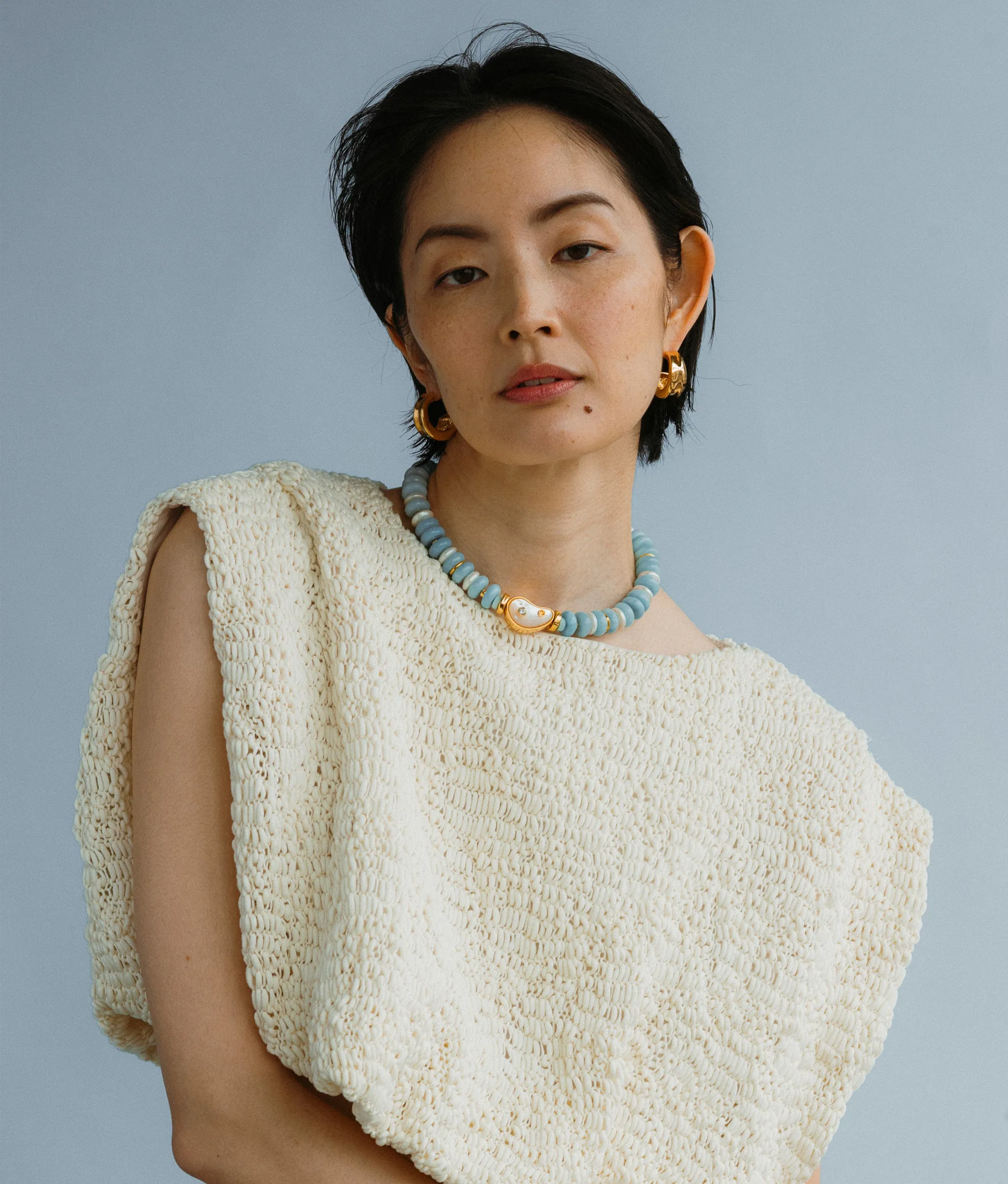 Goddess Collar in Pearl Lagoon
