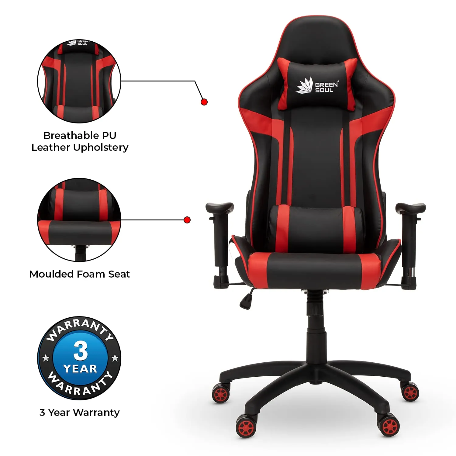 Green Soul Renewed Raptor Racing Edition Gaming Chair