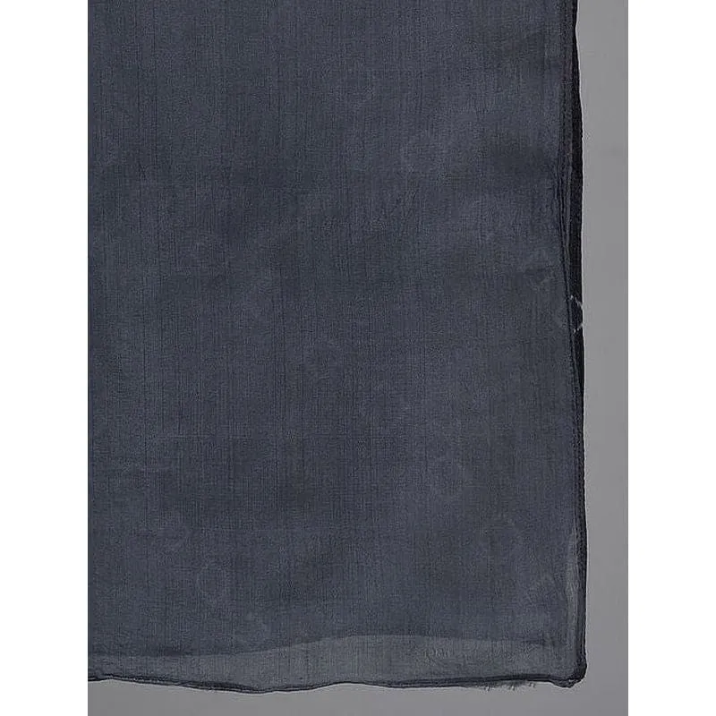 Grey Hand Dyed Silk Stole