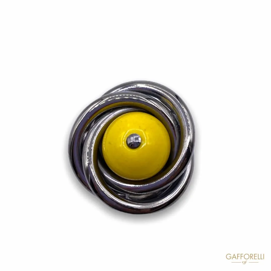 Irregular Shaped Button with Spherical Central Detail B171 - Gafforelli Srl