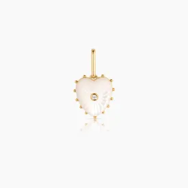 Isabel Mother Of Pearl Heart Charm