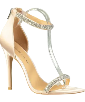 Karen Millen Pink Double Diamante Strap Stiletto Heel UK 7 EU 40 👠
