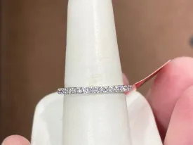 Lab Created Diamond White Gold Wedding Ring