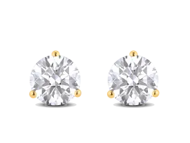 Lab-Grown Diamond 3ct. tw. Round Brilliant Solitaire Studs | White