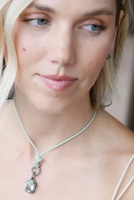 Leather Lariats with Pave Diamond Locks |  Colors