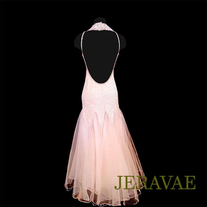 Light Peach Smooth Ballroom Dress S/M SMO011 sz Small SOLD