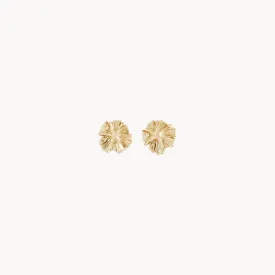 Little wildflower earring - 14k yellow gold