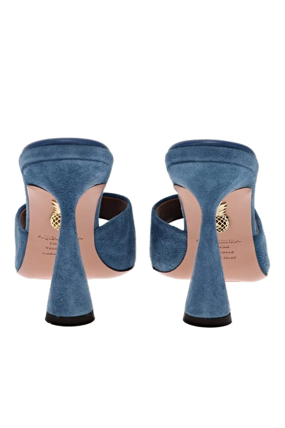 Max Denim Blue Suede Mule