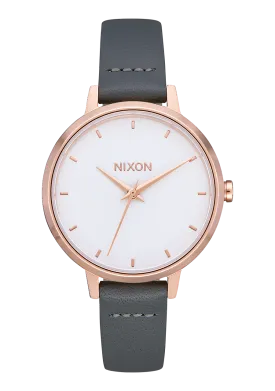 Medium Kensington Leather - Rose Gold / Gray