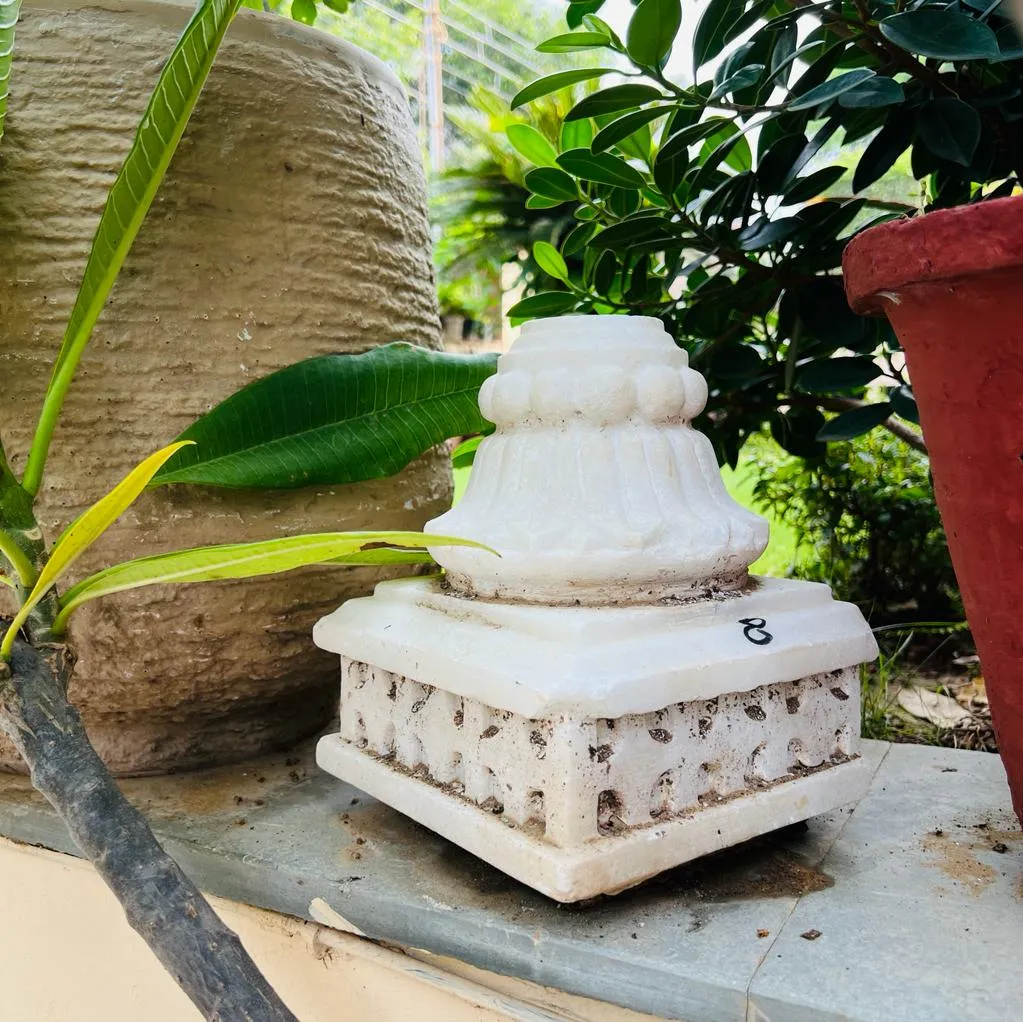 Nakaashi 14 :  Vintage Marble Carved Sculpture with intricate details  ( Shikhar )