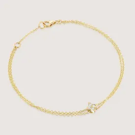 Neptune Gold Bracelet With Diamonds