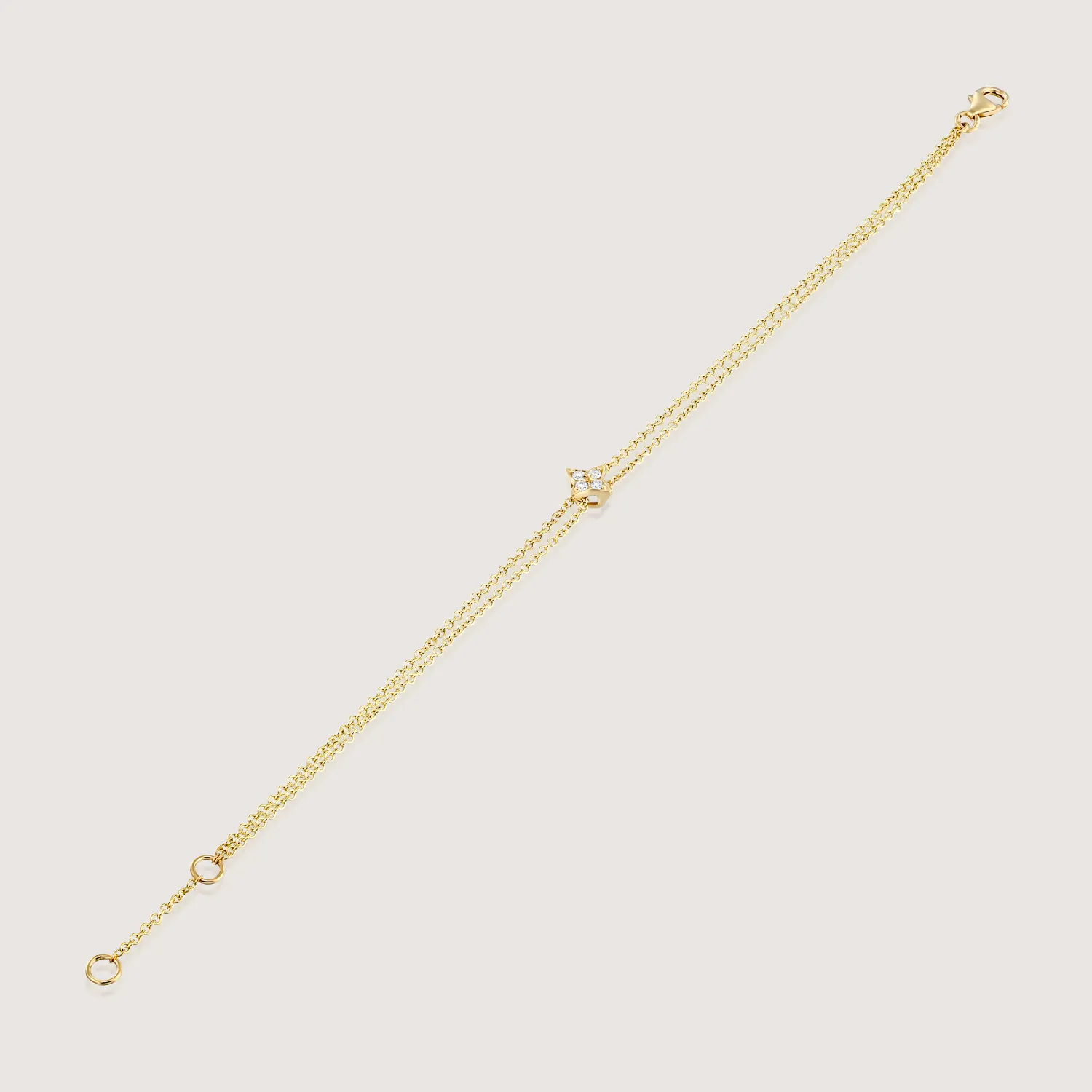 Neptune Gold Bracelet With Diamonds