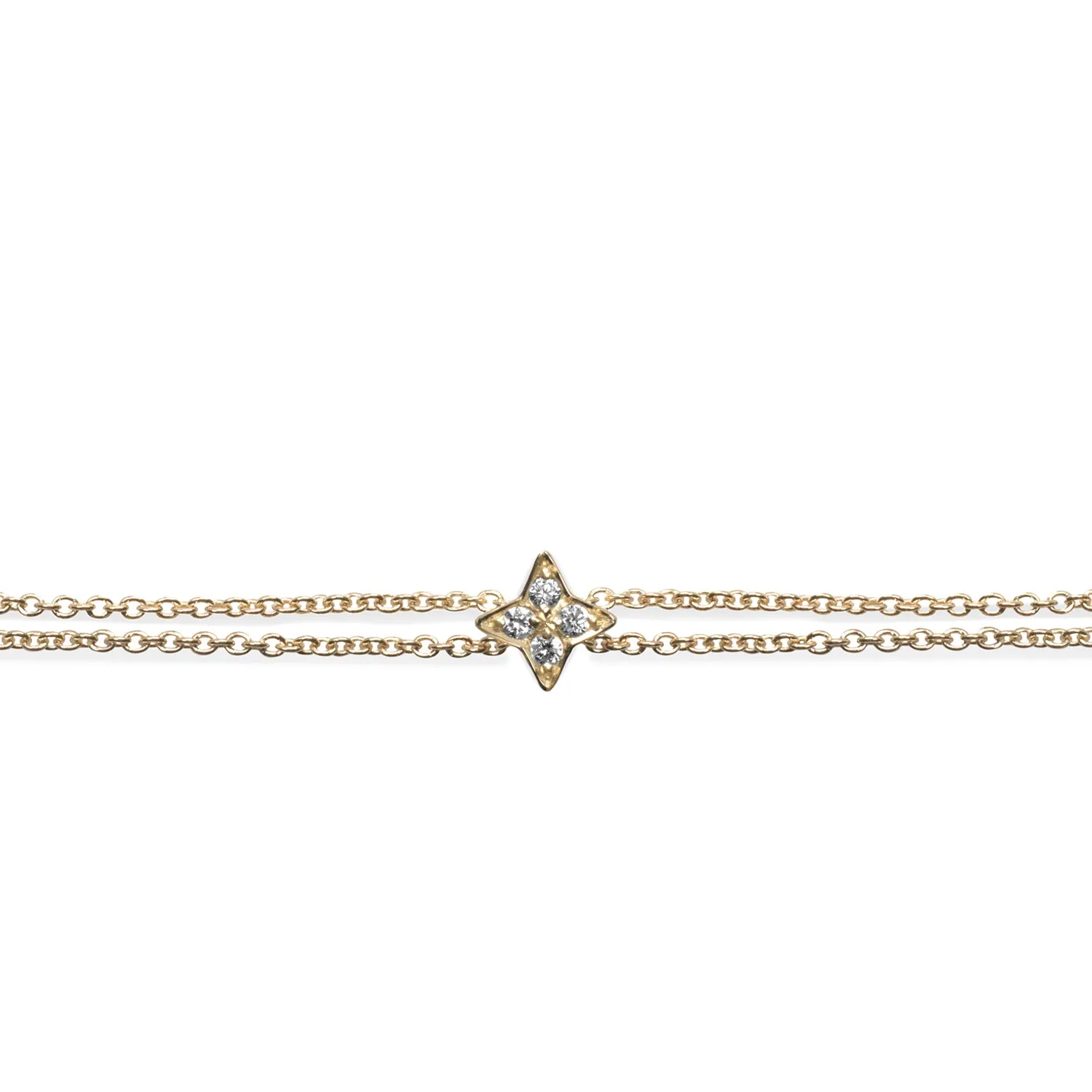 Neptune Gold Bracelet With Diamonds