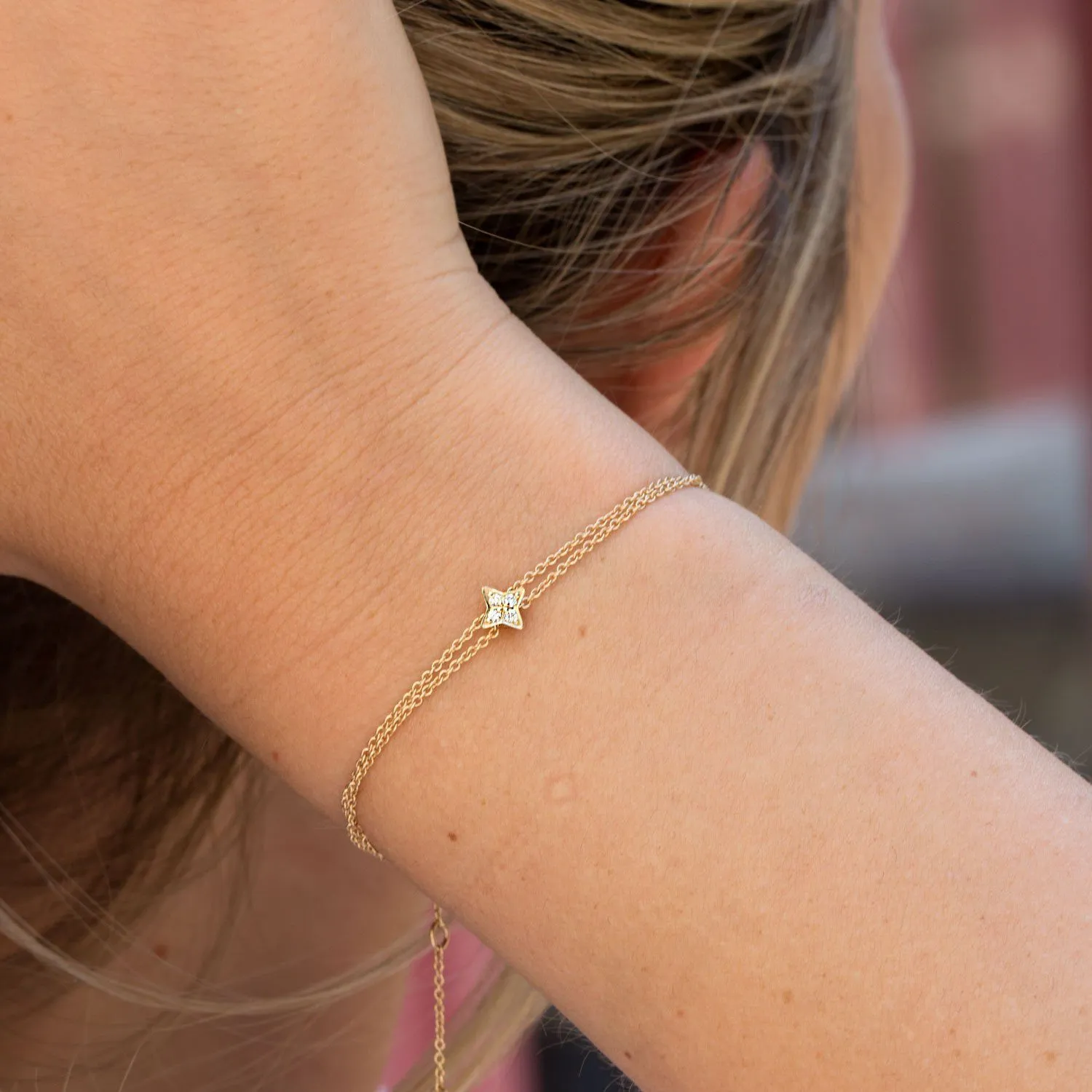 Neptune Gold Bracelet With Diamonds