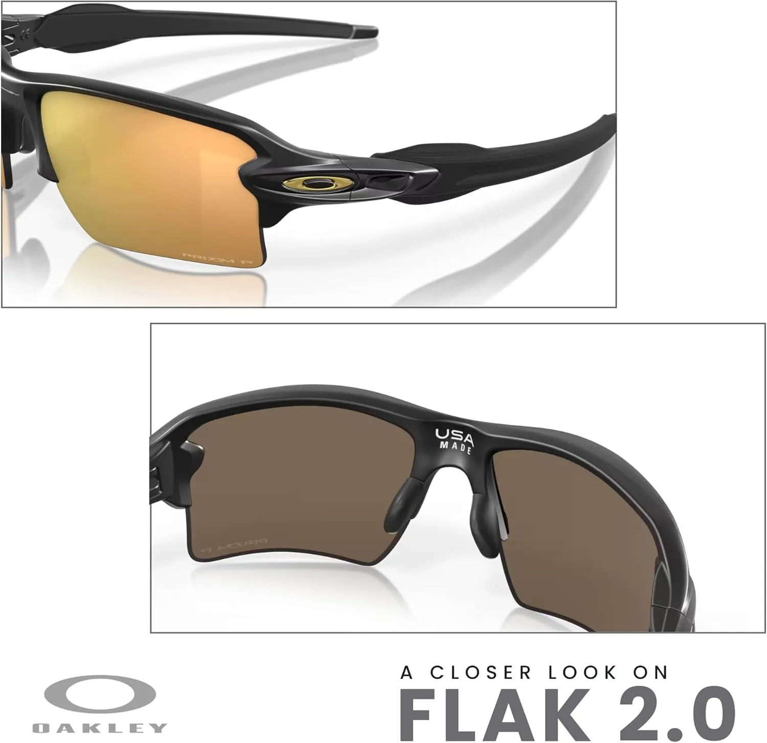 Oakley Flak 2.0 XL OO9188 Rectangle Sunglasses For Men   BUNDLE Leash   Designer iWear Care Kit