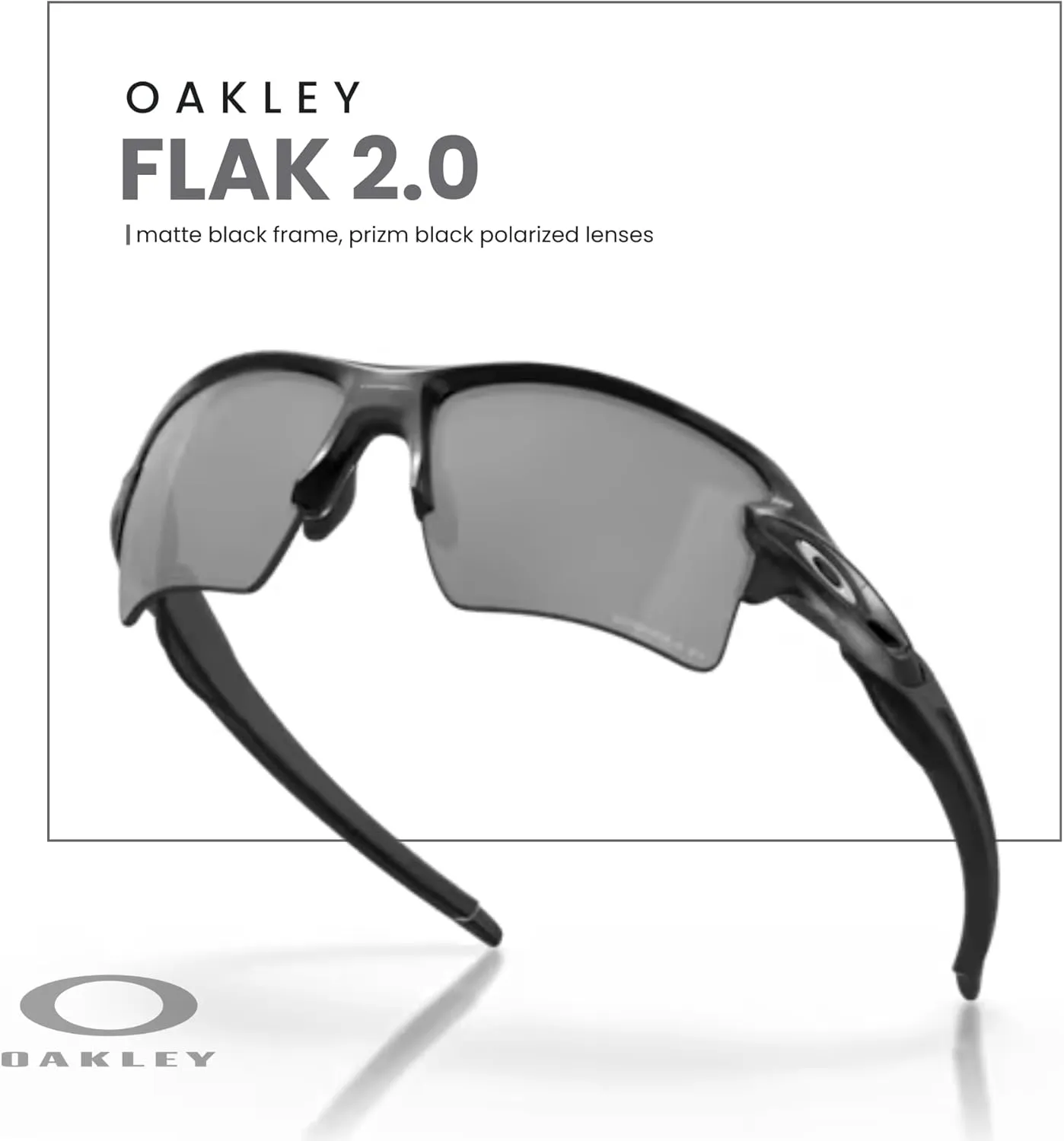 Oakley Flak 2.0 XL OO9188 Rectangle Sunglasses For Men   BUNDLE Leash   Designer iWear Care Kit