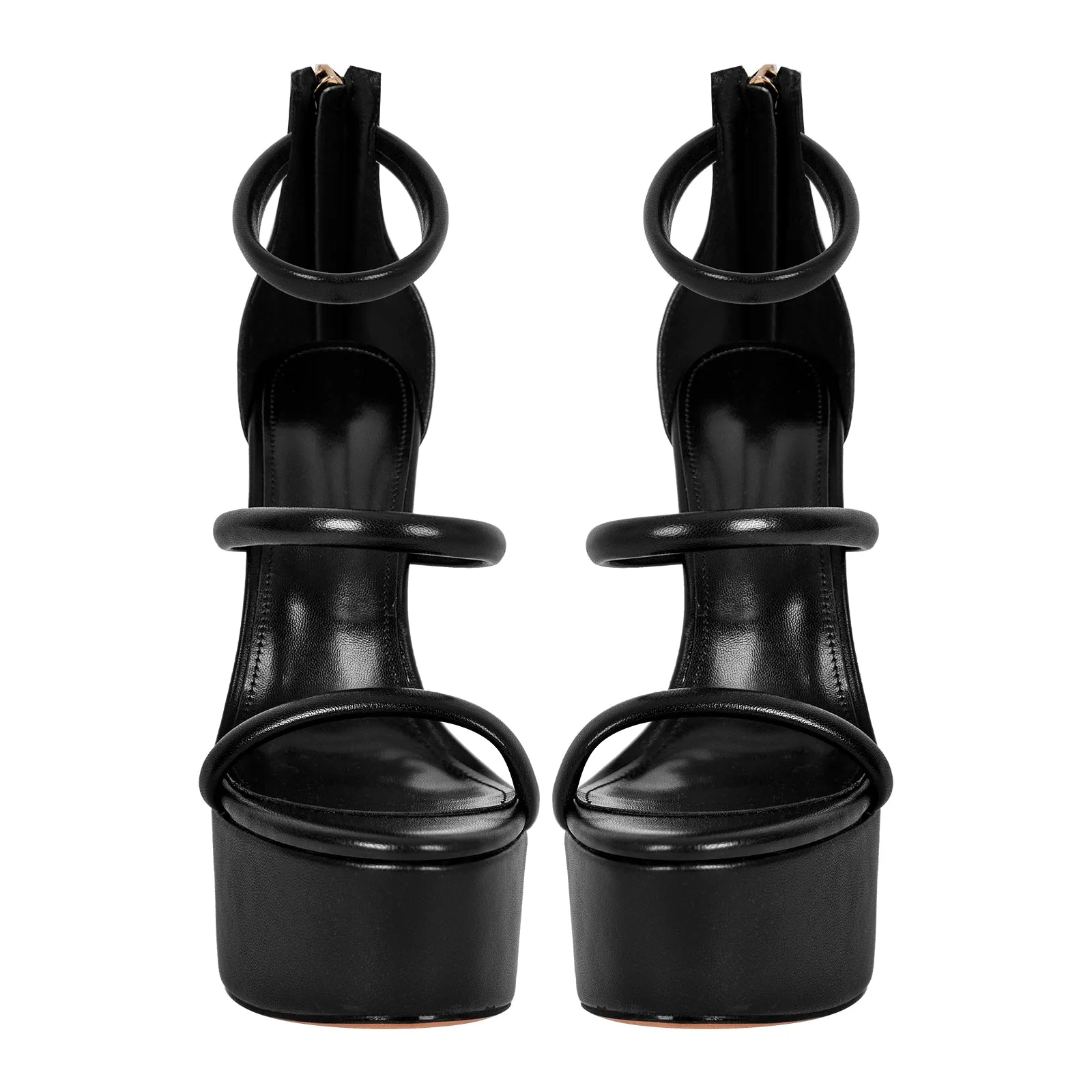 Open Toe Stiletto Ankle Straps Platform Sandals