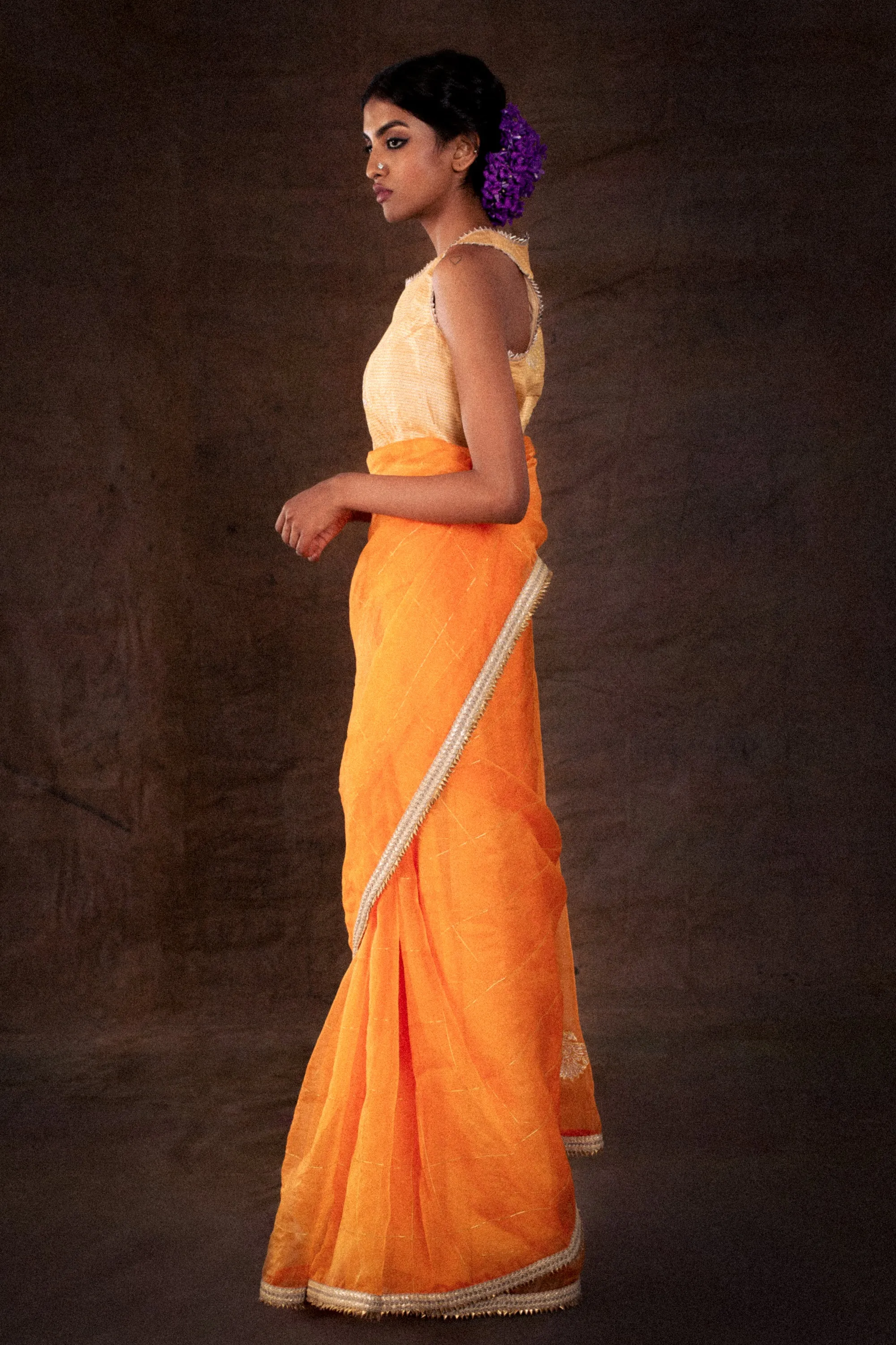 Orange Saree