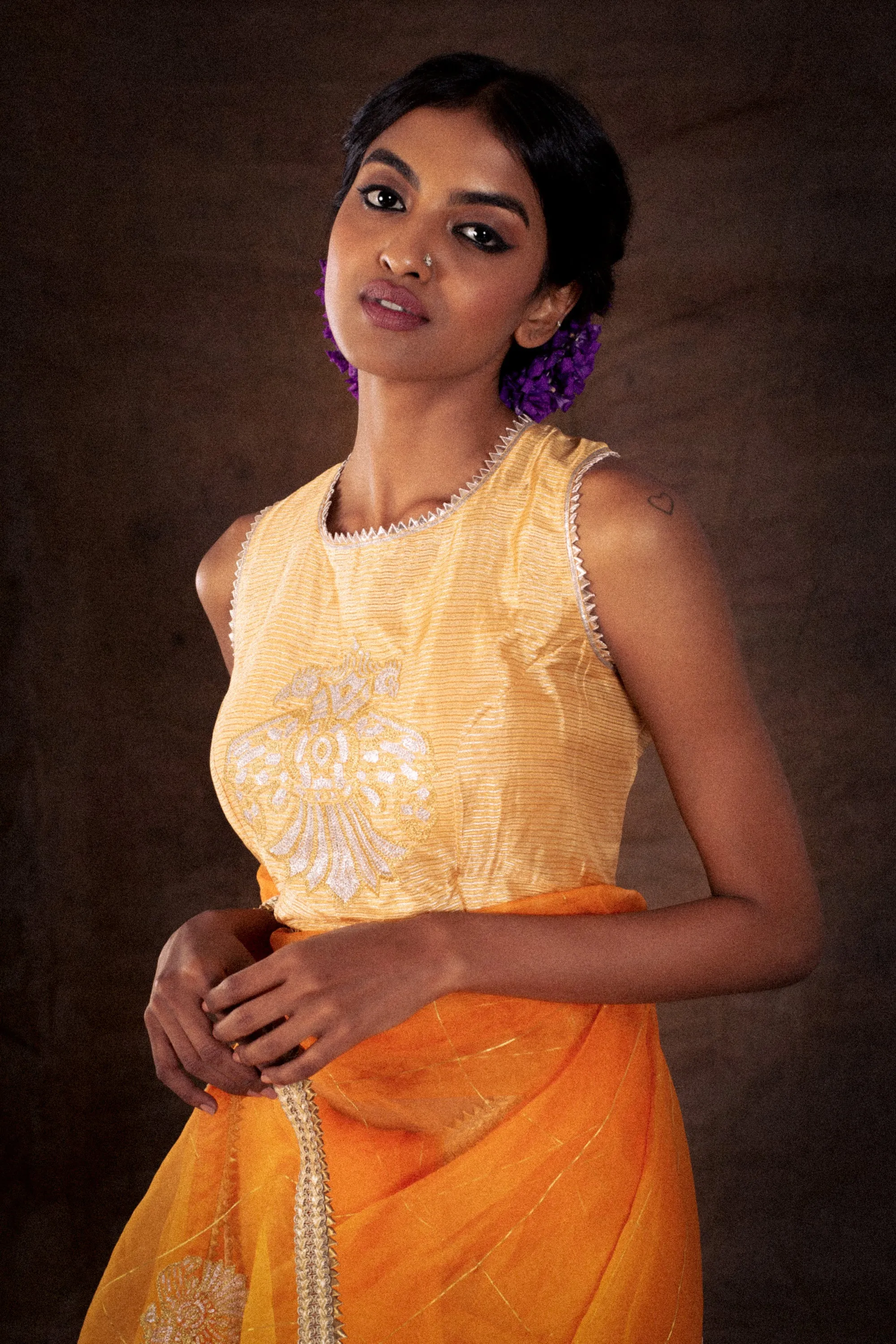 Orange Saree