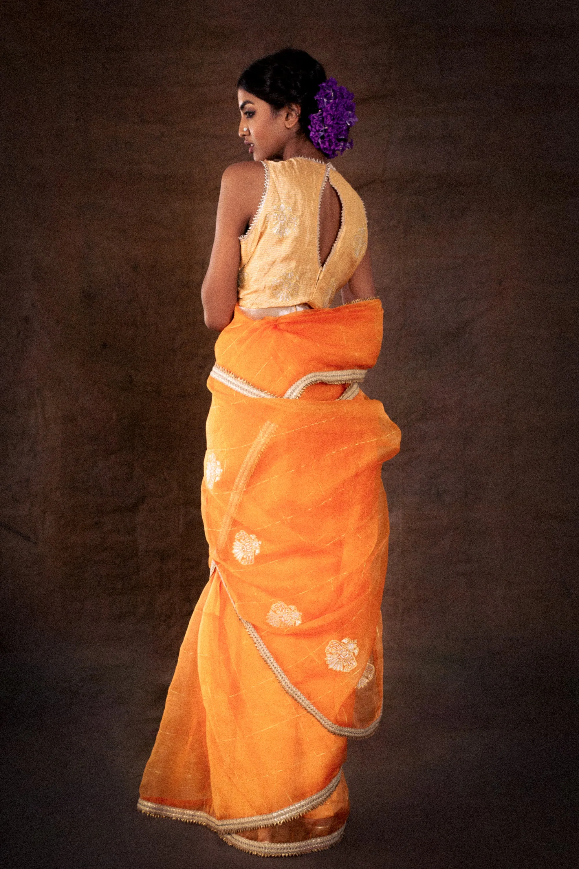 Orange Saree