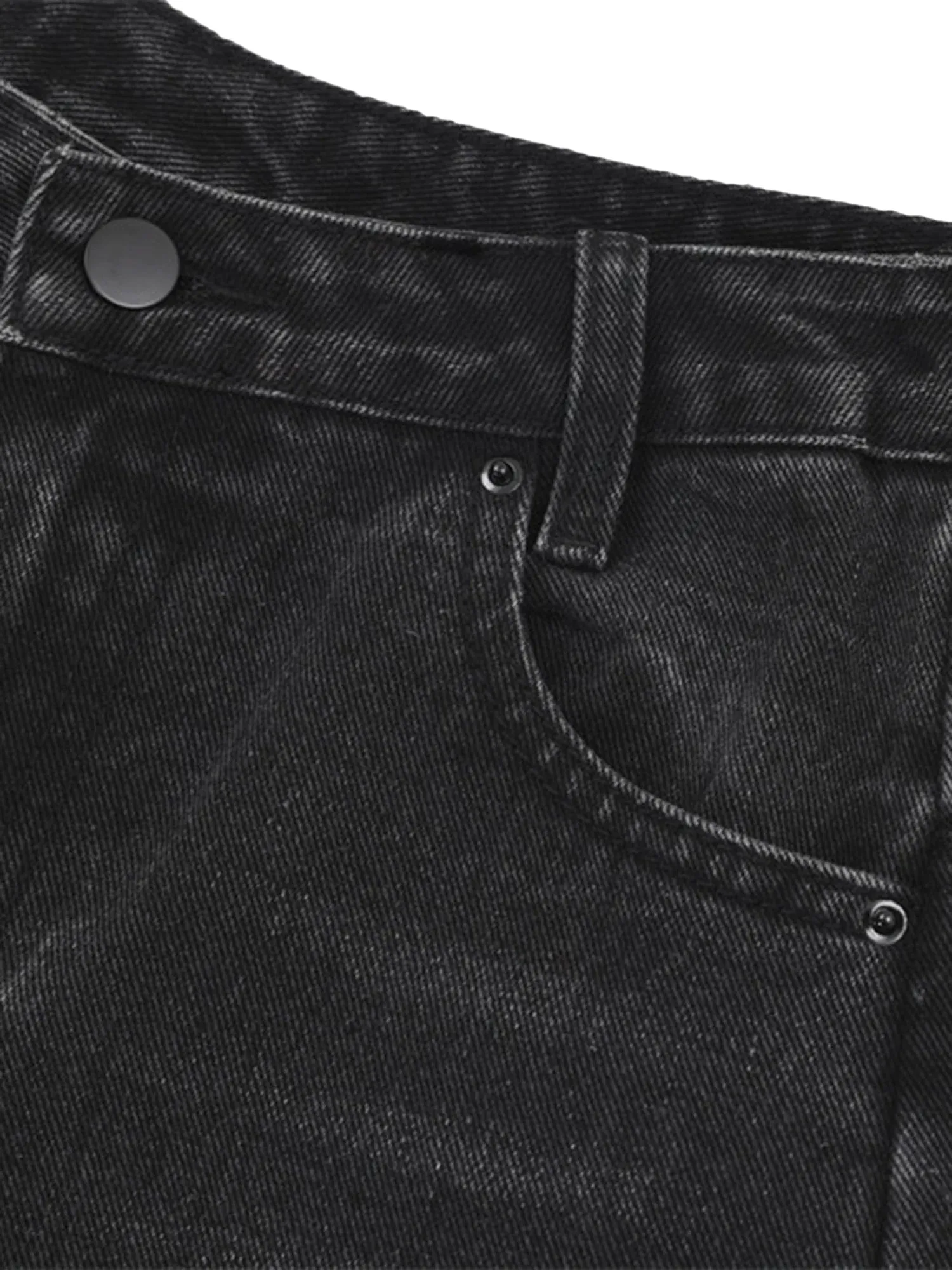 Patchwork Fur-trimmed Whiskered Jorts - 2040