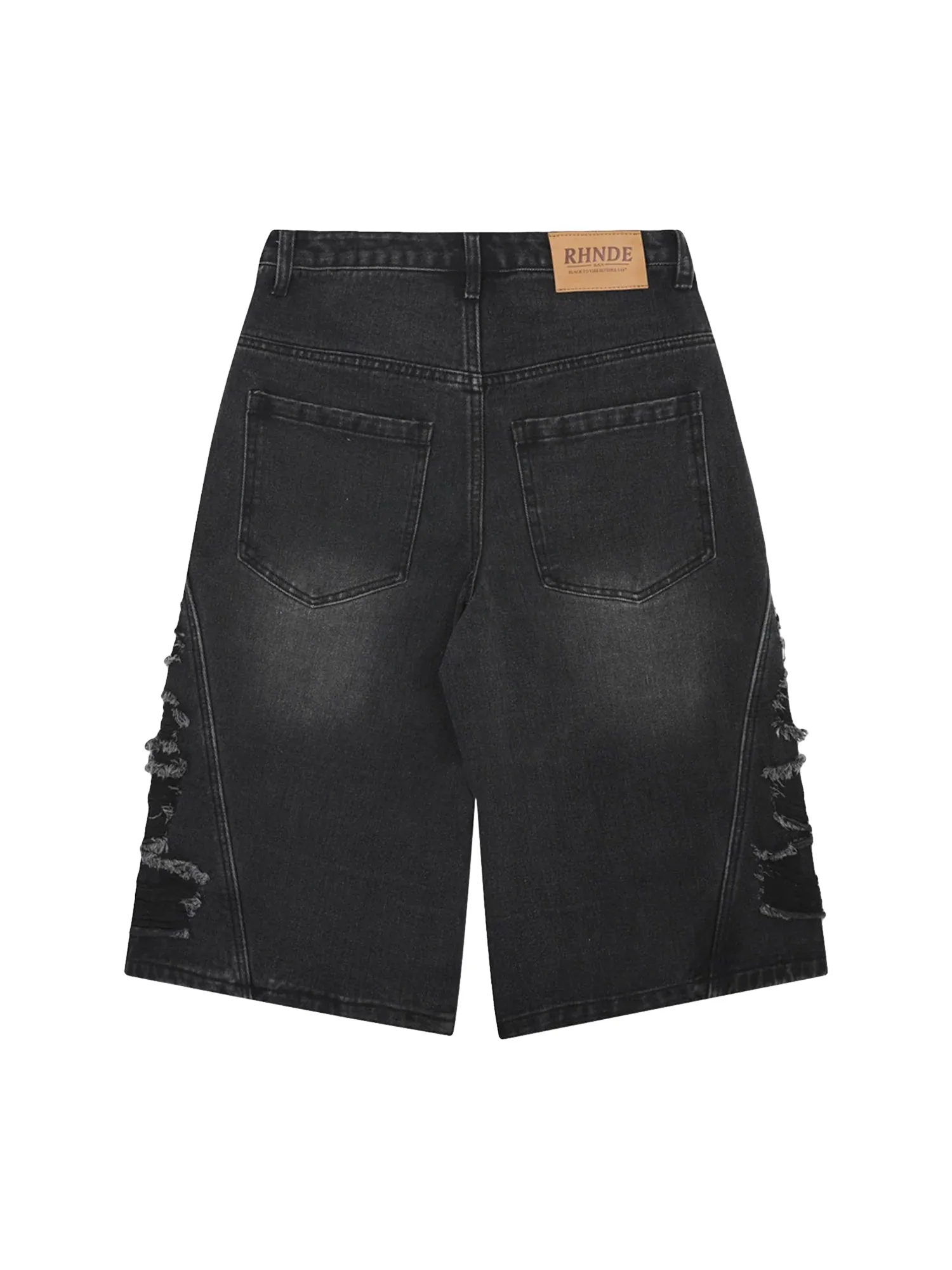 Patchwork Fur-trimmed Whiskered Jorts - 2040