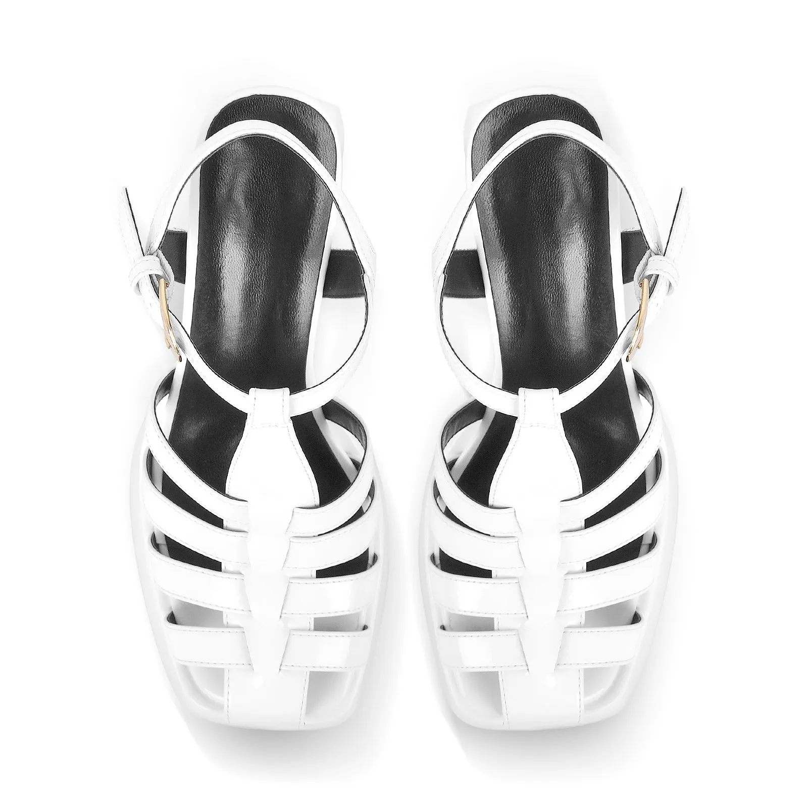 Platform Chunky High Heels Buckle Sandals