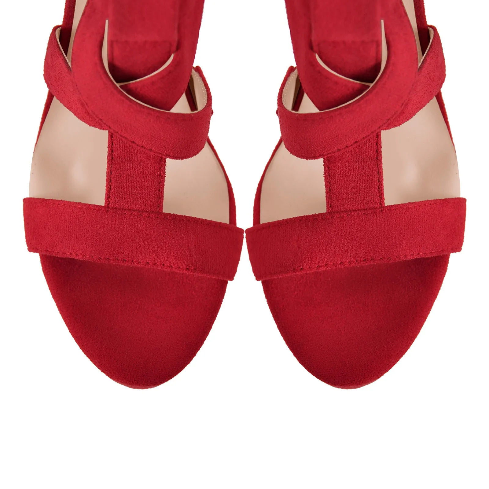 Platform Gladiator Strap Chunky Heel Sandals