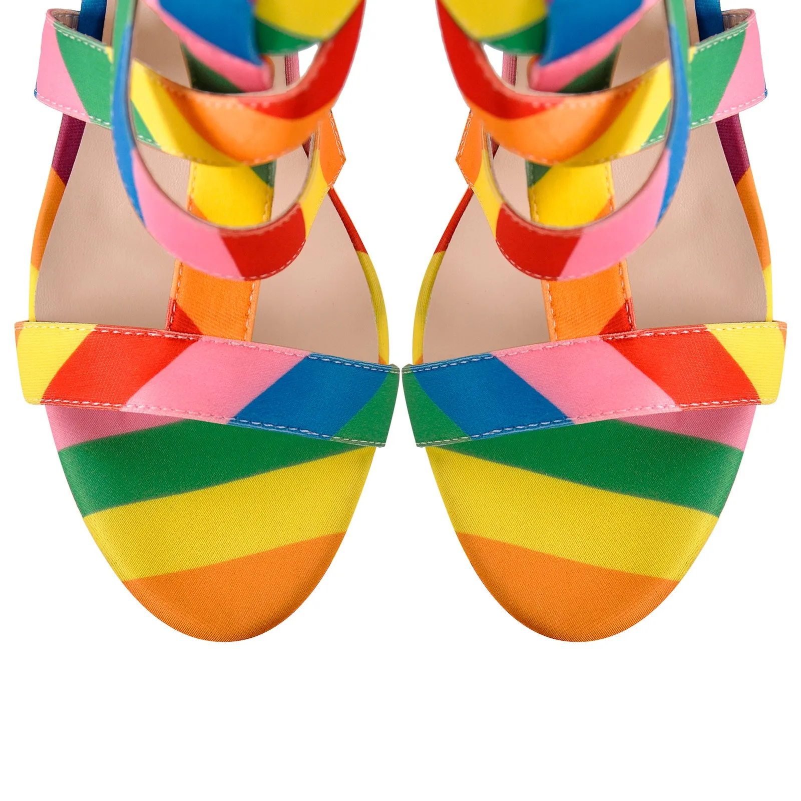 Platform Gladiator Strap Chunky Heel Sandals