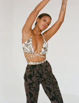 POPPY LINEN WRAP TOP IN SIERRA PRINT