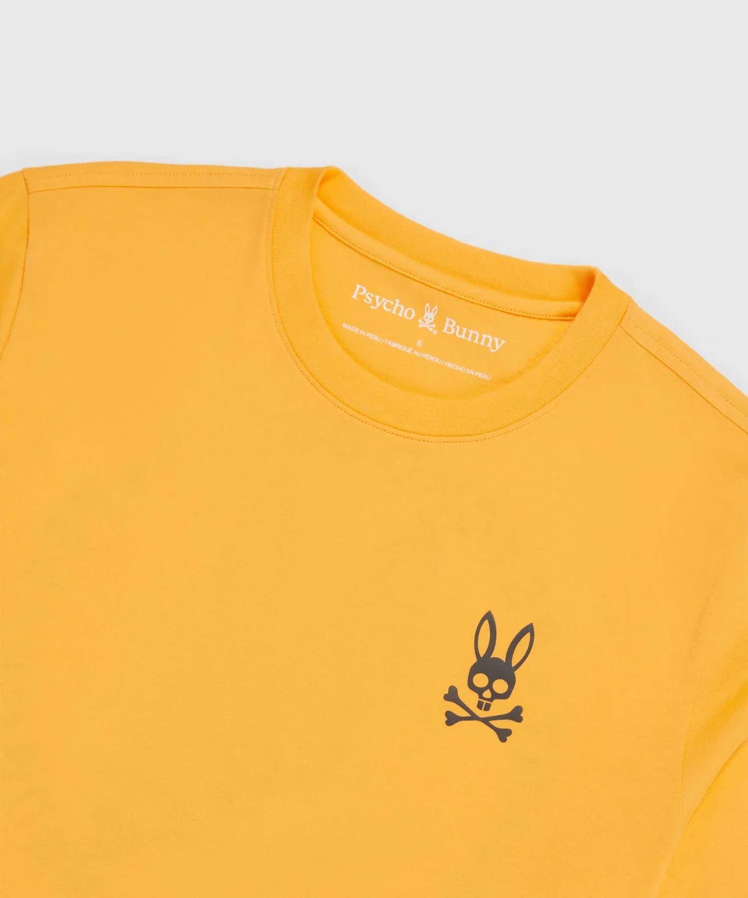 Psycho Bunny Crosby Reflective Print Graphic Tee - Orange Soda