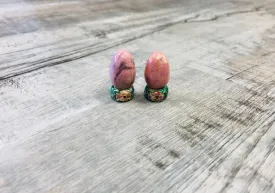Rhodonite Eggs with base