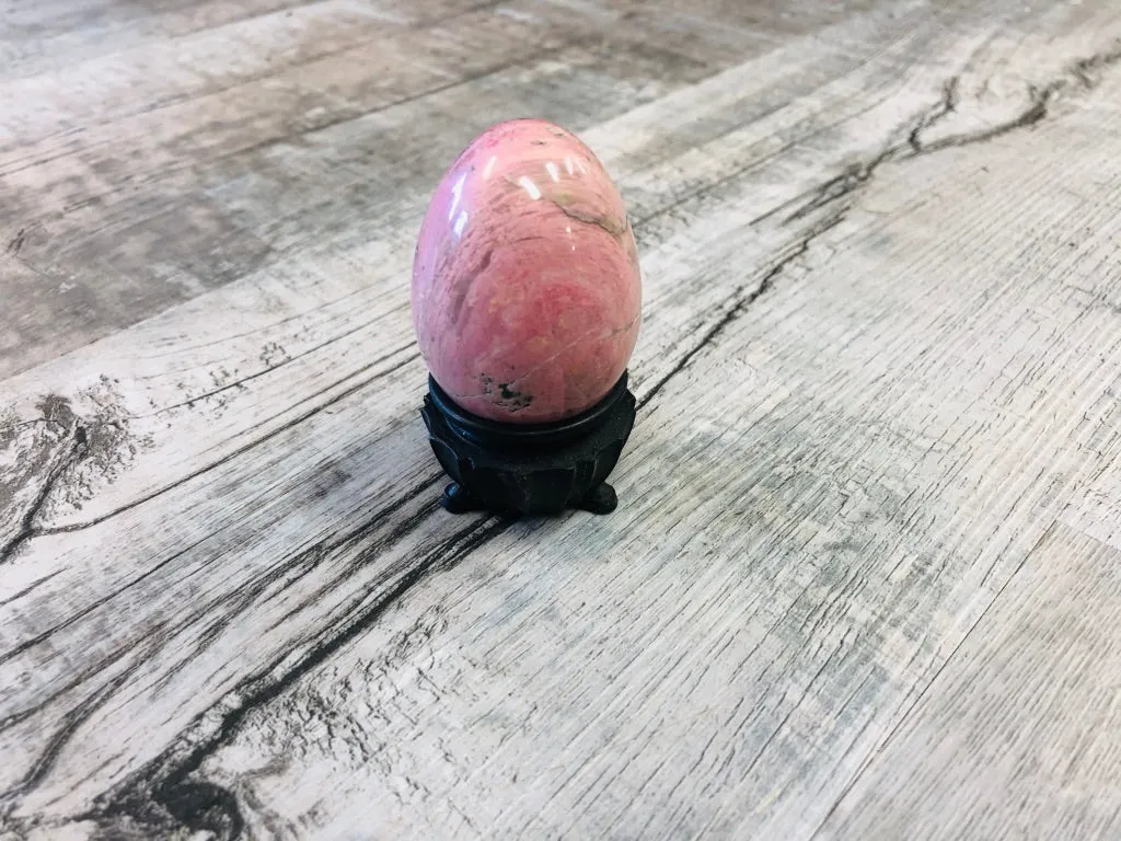 Rhodonite Eggs with base