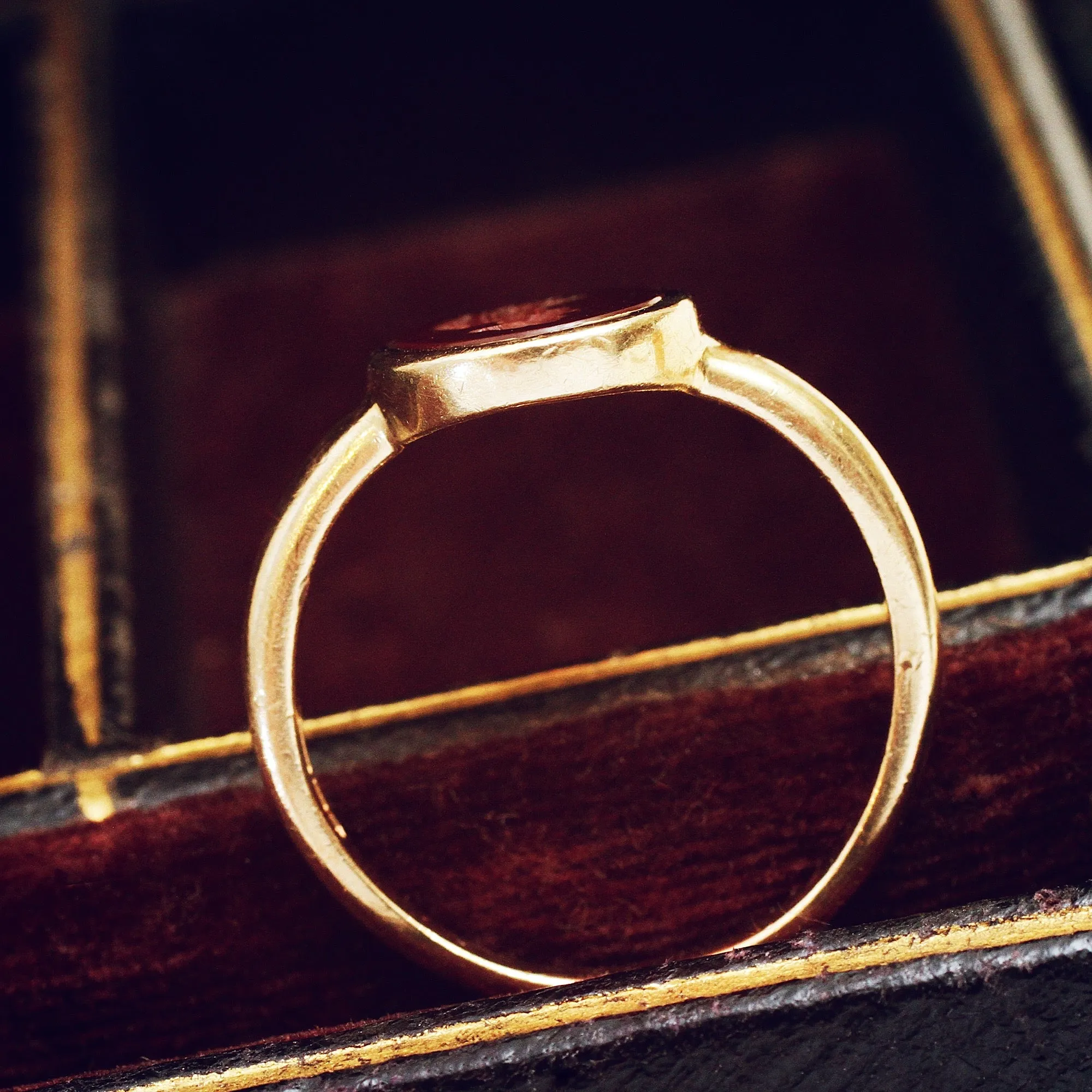 Roman Styled Carnelian Intaglio Ring