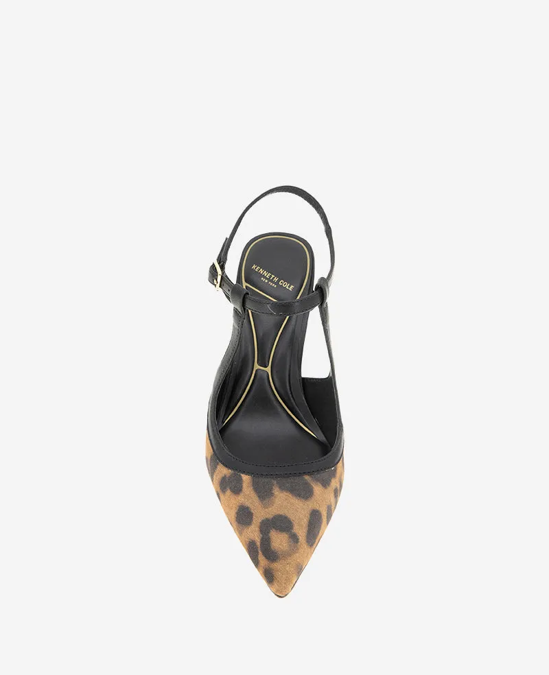 Romi Suede Ankle Heel Slingback