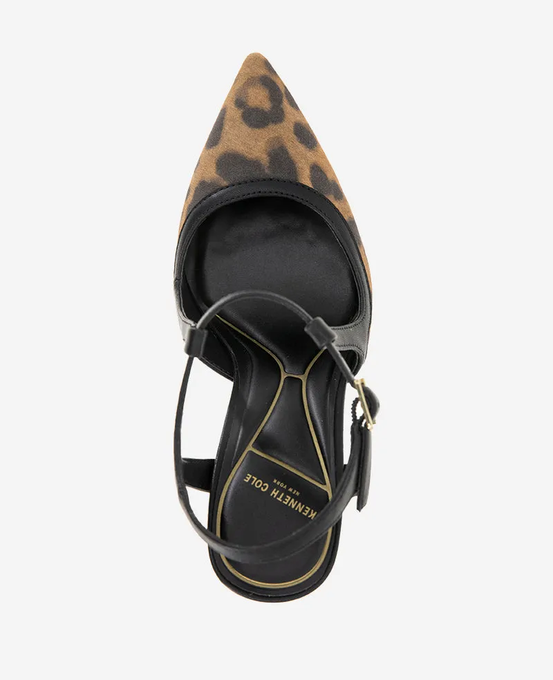 Romi Suede Ankle Heel Slingback
