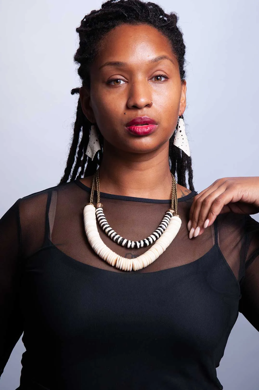 Shape Shifter Necklace - Zebra Stripe