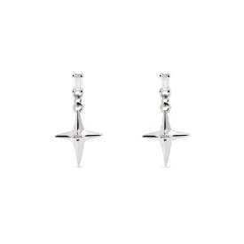 Shine Flare Silver Earrings