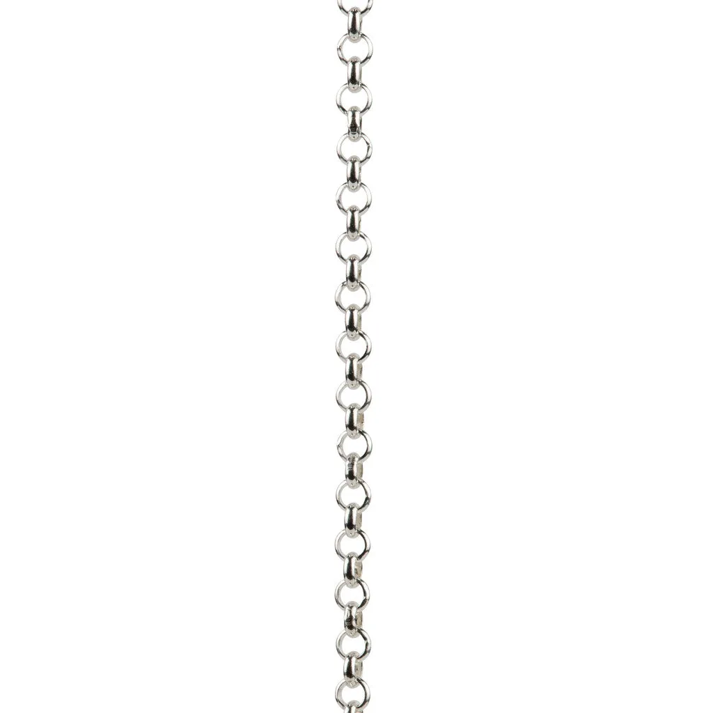 Silver Necklace with Thick curved Tube Bar