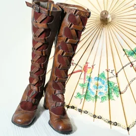 SOLD Sbicca Vintage 70s Lace Up Leather Boots, Granny Campus Packer Boots 8 1/2