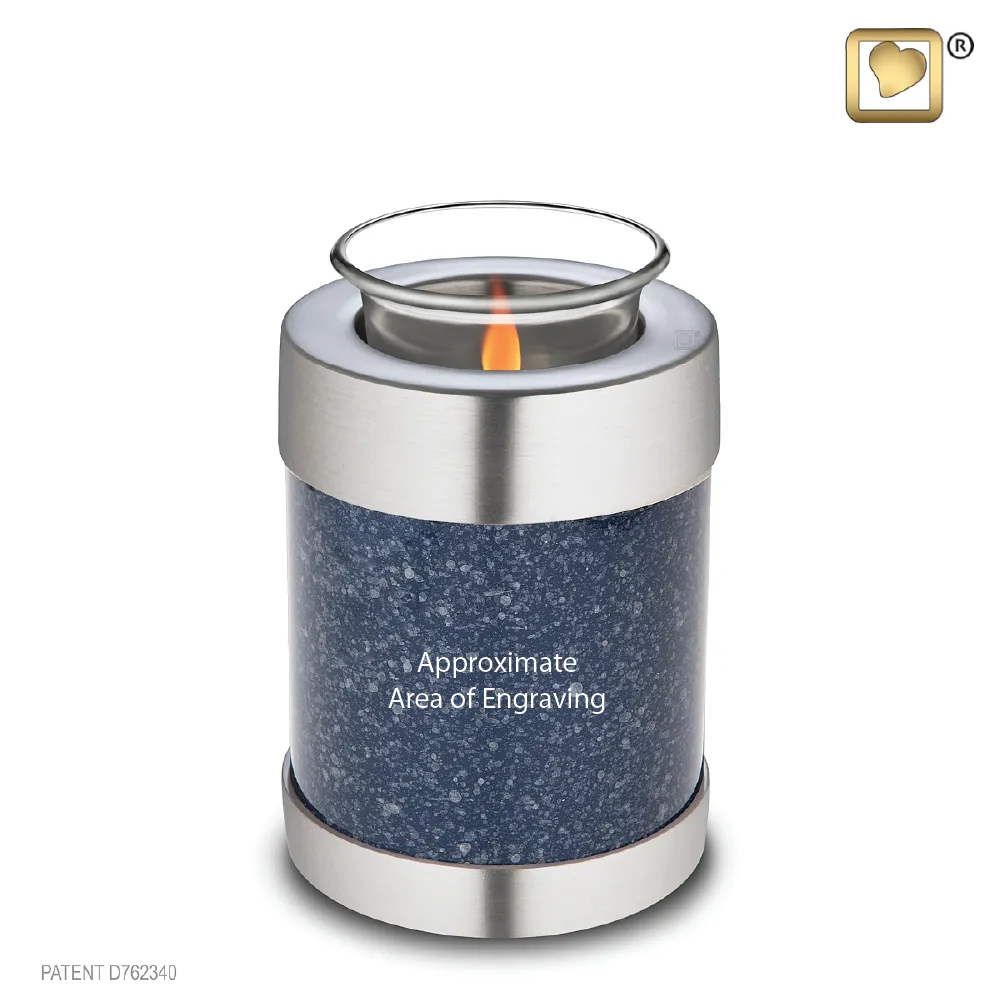 Speckled Indigo (Tealight Urn) - T663