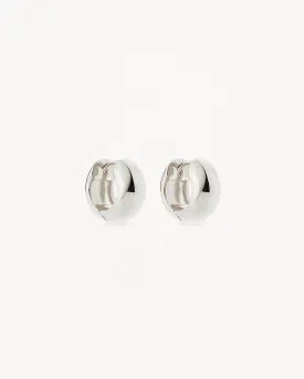 Sterling Silver Bold Huggie Hoops