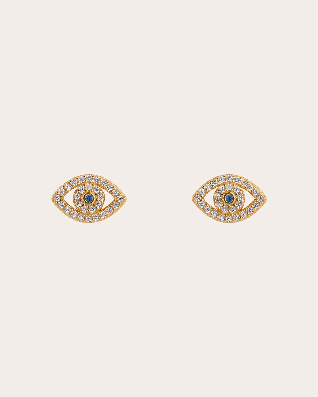 The Evil Eye studs - gold plated