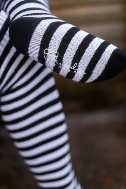 Thunda Thighs Striped Thigh Highs