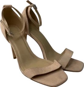 Truffle Collection Cream Block Heel Shoes In Beige UK 5 EU 38 👠